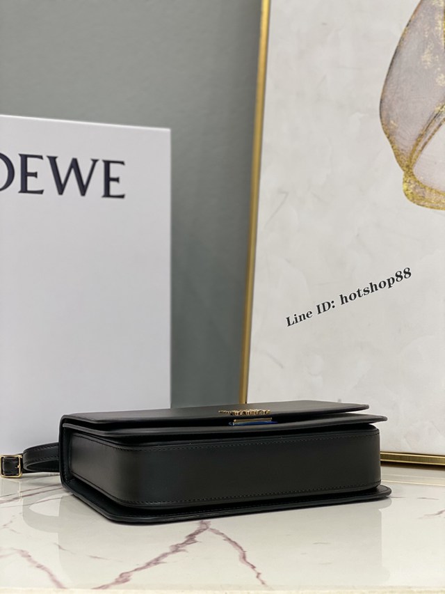 Loewe專櫃2022全新Goya系列中號手袋 羅意威爆款純色全皮肩背斜挎女包 lyw1066